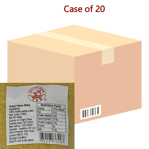 Brother Hood Yellow Millet-兄弟牌黃小米-500g-RIC941-20