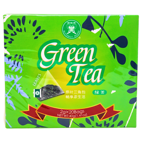 Butterfly Pyramid Green Tea Bag-蝴蝶牌三角綠茶茶包-20_2g-TEA121