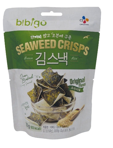 Load image into Gallery viewer, CJ Bibigo Seaweed Crisps - Original-韓國特脆海苔-原味-20g-SNACCJ109
