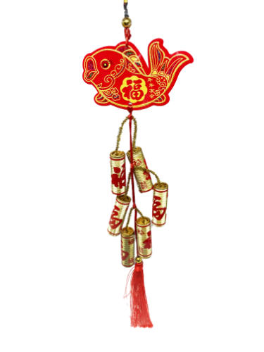 CNY Decorative Firecracker Band F-新年挂件連炮仗F-1pcs-DEC207