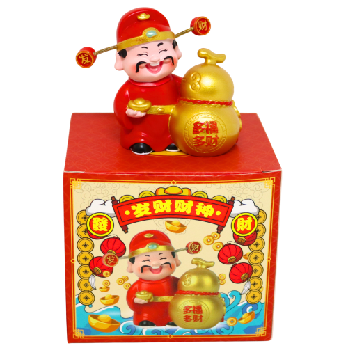 CNY God of Wealth Ornament (1PC)-新年發財財神擺件[福祿]（1個）-1pc-DEC632A