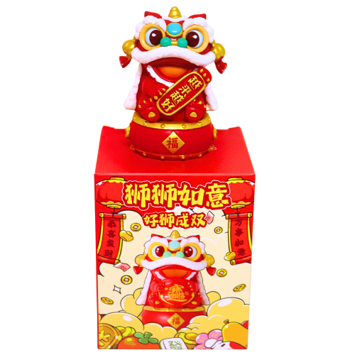 CNY Lucky Lion Ornament (1PC)-新年獅獅如意擺件[越來越好]（1個）-1pc-DEC631A