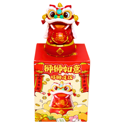 CNY Lucky Lion Ornament (1PC)-新年獅獅如意擺件[日進斗金]（1個）-1pc-DEC631