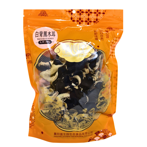 Load image into Gallery viewer, CSY Dried Fungus with White Black - Whole (Wood Ear)-楚心園白背木耳-100g-FUNG109
