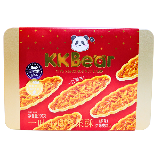 CYW KKBear Little Boat Nut Crisp (Original)-超友味㇐葉小舟堅果酥（原味）-90g-SNACCYW103