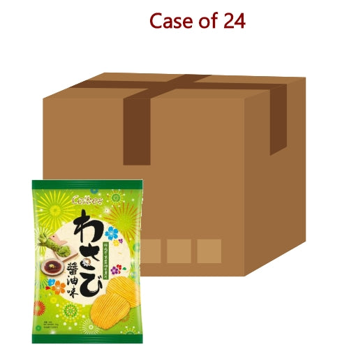 โหลดรูปภาพเข้าสู่ตัวดูแกลเลอรี, Calbee Crinkle Crisps - Wasabi Shoyu-卡樂B日式芥末醬油味薯片-70g-SNACCA141-24
