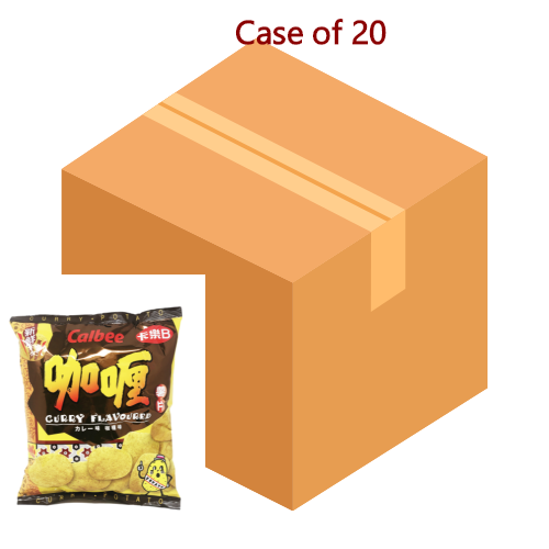 โหลดรูปภาพเข้าสู่ตัวดูแกลเลอรี, Calbee Potato Chips - Curry-卡樂B加哩味薯片-55g-SNACCA112-20

