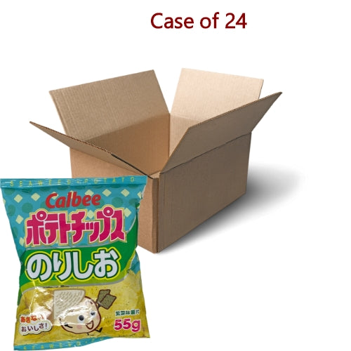 โหลดรูปภาพเข้าสู่ตัวดูแกลเลอรี, Calbee Potato Chips - Seaweed-卡樂B紫菜味薯片-55g-SNACCA111-24
