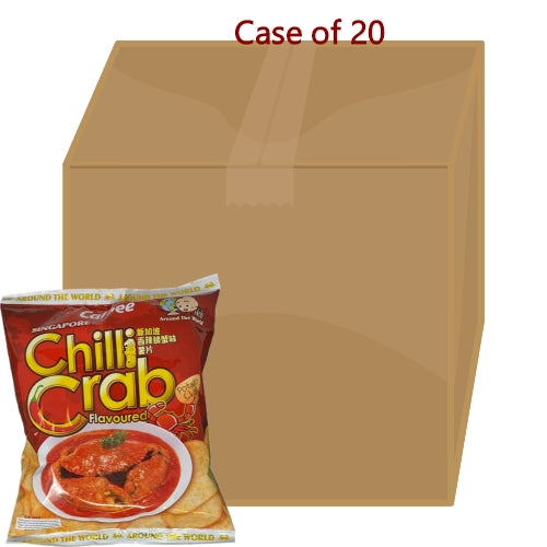 Calbee Potato Crisps - Singapore Chilli Crab Flavour-卡樂B薯片-新加坡香辣螃蟹味-55g-SNACCA130-20