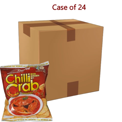 Calbee Potato Crisps - Singapore Chilli Crab Flavour-卡樂B薯片-新加坡香辣螃蟹味-55g-SNACCA130-24