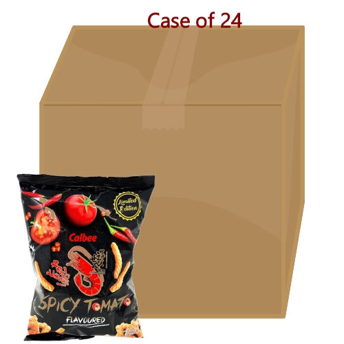 โหลดรูปภาพเข้าสู่ตัวดูแกลเลอรี, Calbee Prawn Crackers - Spicy Tomato-卡樂B蝦條 - 香辣番茄味-75g-SNACCA147-24
