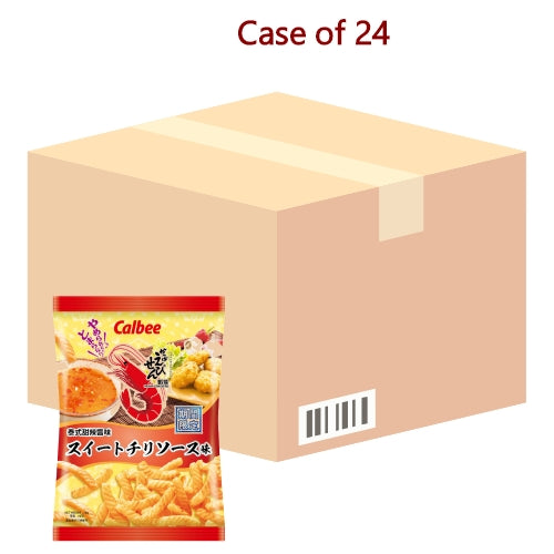 โหลดรูปภาพเข้าสู่ตัวดูแกลเลอรี, Calbee Prawn Crackers - Thai Sweet Chilli-卡樂B蝦條 - 泰式甜辣醬味-75g-SNACCA143-24
