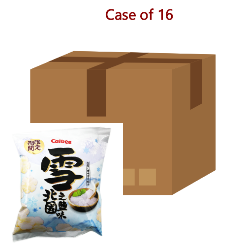 Calbee Snowflakes Prawn Crisps - Okhotsk Sea Salt-卡樂B 雪花蝦片北國之鹽味-50g-SNACCA145-16