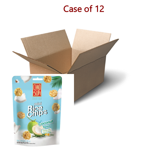 Chao Sua Mini Rice Chips - Coconut-泰國迷你米餅-椰子味-60g-SNACCS508-12
