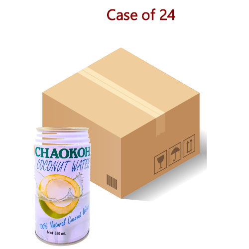 Chaokoh 100% Coconut Water (Can)-俏果泰國純椰子水-350ml-DRICH105-24