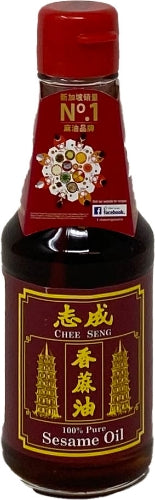 โหลดรูปภาพเข้าสู่ตัวดูแกลเลอรี, Chee Seng 100% Pure Sesame Oil-志成純正香麻油-160ml-SAUCS103
