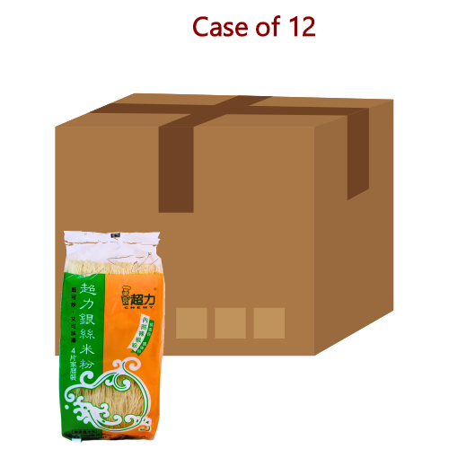 โหลดรูปภาพเข้าสู่ตัวดูแกลเลอรี, Chewy Rice Vermicelli - 4 Piece Multi Pack-超力銀絲米粉(4片家庭裝)-原味-266g-INCW102-12
