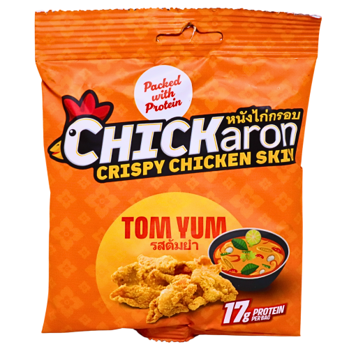 Chickaron Crispy Chicken Skin - Tom Yum-香脆雞皮-冬蔭功味-40g-SNACCH204