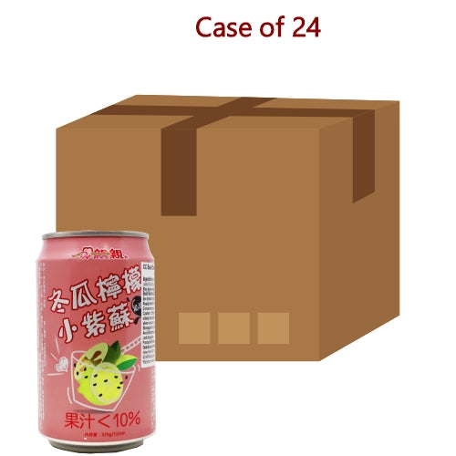 Chin Chin Basil Seed Drink with Wax Gourd & Lemon-親親冬瓜檸檬小紫蘇-315ml-DRICC202-24