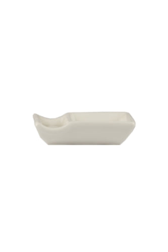 Chopstick & Sauce Stand Plain White Rectangle-白色筷子架碟-1pcs-KITCUT502