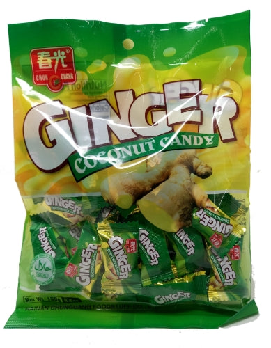 ChunGuang Ginger Coconut Candy-春光姜汁椰奶糖-160g-CANCG108
