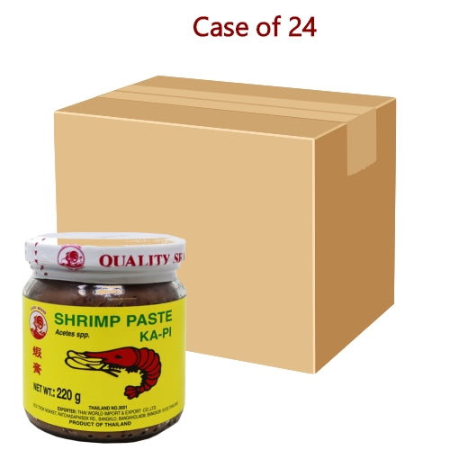 Cock Brand Shrimp Paste (Kapi)-雄雞牌蝦醬-220g-PASTE108-24