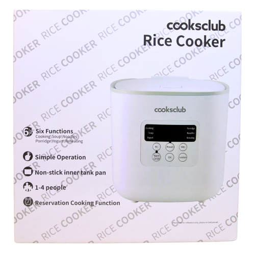 CooksClub Multi Function Rice Cooker 1.6L-CooksClub智能電飯煲 1.6L-1PC-ELE121