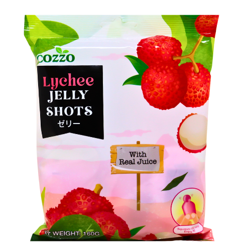 Cozzo Jelly Shots - Lychee-擠壓式荔枝口味果凍-8_20g-DES279