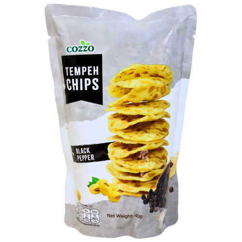 Cozzo Tempeh Chips - Black Pepper-天貝脆片-黑胡椒味-40g-SNACCZ103