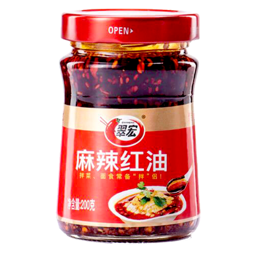 Load image into Gallery viewer, CuiHong Spicy Chilli in Oil-翠宏麻辣紅油-200g-CHICH102
