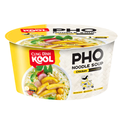 將圖片載入到圖庫檢視器中， Cung Dinh Pho Bowl - Chicken-越南雞肉味碗裝湯河-68g-INCD202
