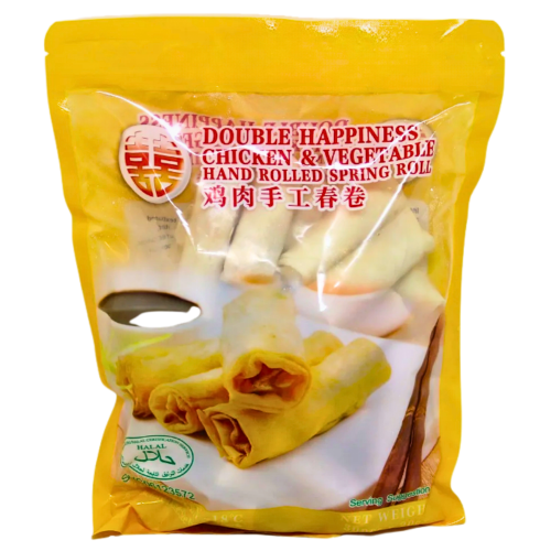 DH Chicken & Vegetable Spring Rolls (Halal)-雙喜牌(清真)雞肉手工春卷-30_20g-SROLL215