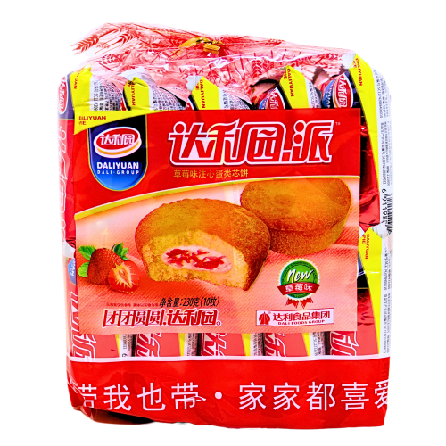 DLY Strawberry Flavoured Pie 460g-達利園注心派草莓派-460g-SNACDLY101A