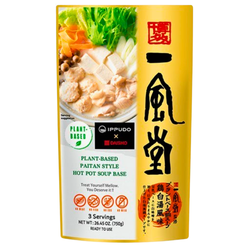 Daisho Ippudo Paitan Hot Pot Soup (Plant-Based)-博多一風堂植物火鍋湯底-雞白湯風味-750g-STK319