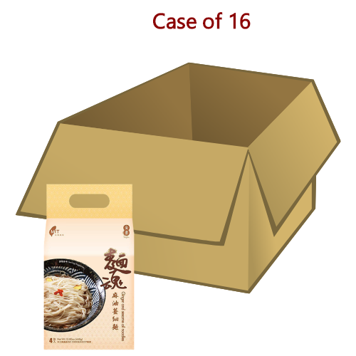Load image into Gallery viewer, Dajia Soul Stirred Noodle - Ginger &amp; Sesame Oil-大甲佳旭麵魂-麻油薑細麵(全素)-4_112g-INDJ104-16
