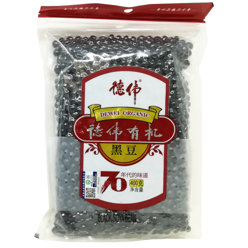 DeWei Organic Black Bean-德偉有機黑豆-400g-BEAN506