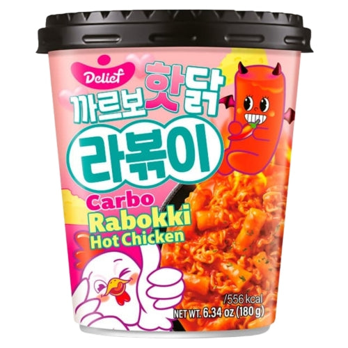 Delief Rabokki Carbo Hot Chicken-韓式奶油火雞風味年糕拉麵-180g-RCAKE489