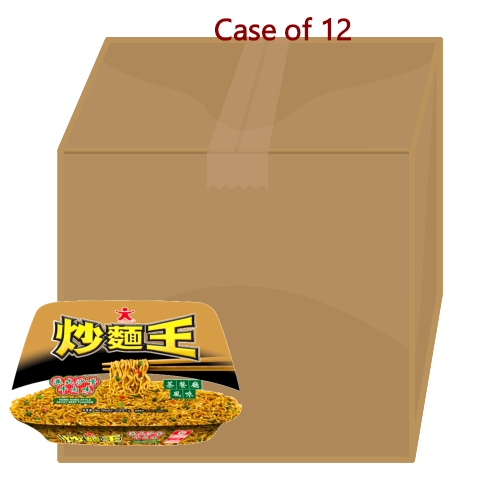 Doll Fried Noodle - HK Style Satay Beef-公仔麵炒麵王-港式沙嗲牛肉味-108g-INDO405-12