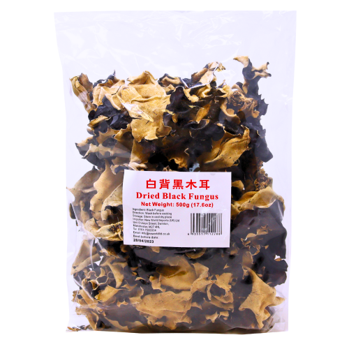 East Asia Dried Black Fungus (Wood Ear)-東亞牌白背黑木耳-500g-FUNG104