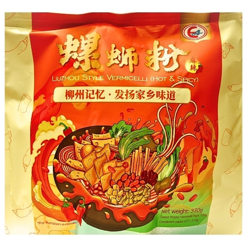 Load image into Gallery viewer, East Asia Lizhou Snail Sweet Potato Vermicelli - Hot &amp; Spicy-東亞牌柳州螺螄粉(紅薯粉)-麻辣味-330g-INEA102
