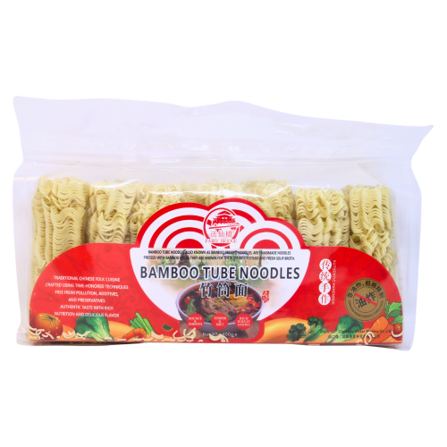 Fairy Bridge Bamboo Tube Noodles-送仙橋非油炸竹筒麵-400g-DNOOFB101