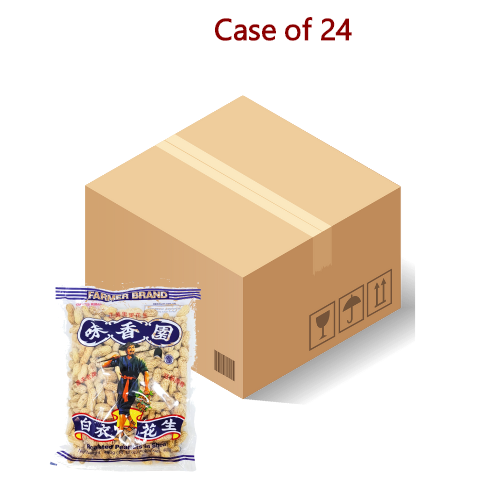 Load image into Gallery viewer, Farmer Roasted Peanuts-味香園補腎花生(白衣花生)-400g-PNUT302B-24
