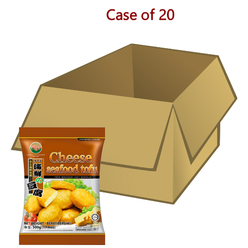 갤러리 뷰어에 이미지 로드, Figo Cheese Seafood Tofu 500g-飛哥牌芝士海鮮豆腐(豆腐魚)-500g-FBALLFG108-20
