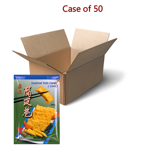 Tải hình ảnh vào trình xem Thư viện, First Choice Seafood Tofu Curds (Corn)-泰一粟米腐皮卷-200g-FBALLFC112-50
