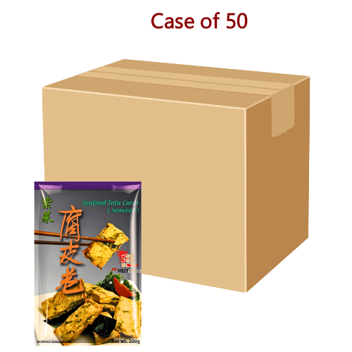 First Choice Seafood Tofu Curds (Seaweed)-泰一紫菜腐皮卷-200g-FBALLFC113-50