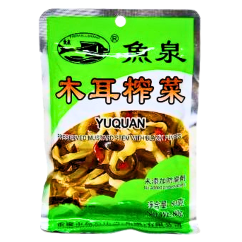 Fish Well Preserved Vegetable With Black Fungus-魚泉木耳榨菜-80g-PRE620