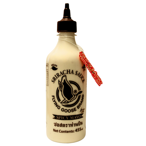 Flying Goose Spicy Mayo Yellow Chilli Sauce-飛鵝商標是拉差蛋黃黃辣椒醬-455ml-CHIFG125