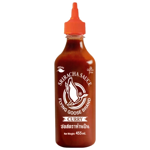Flying Goose Sriracha Chilli Sauce - Curry-飛鵝商標是拉差辣椒醬-咖哩味-455ml-CHIFG121