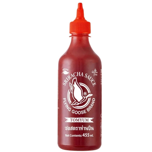 Flying Goose Sriracha Chilli Sauce - Super Tom Yum-飛鵝商標是拉差辣椒醬-冬蔭功味-455ml-CHIFG124