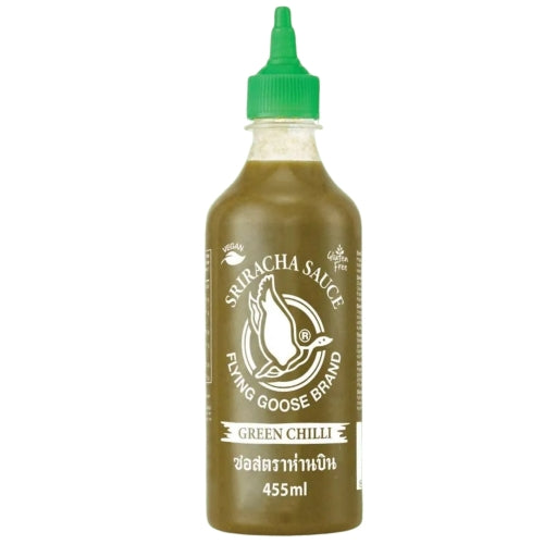 Flying Goose Sriracha Green Chilli Sauce-飛鵝商標是拉差青辣椒醬-455ml-CHIFG119
